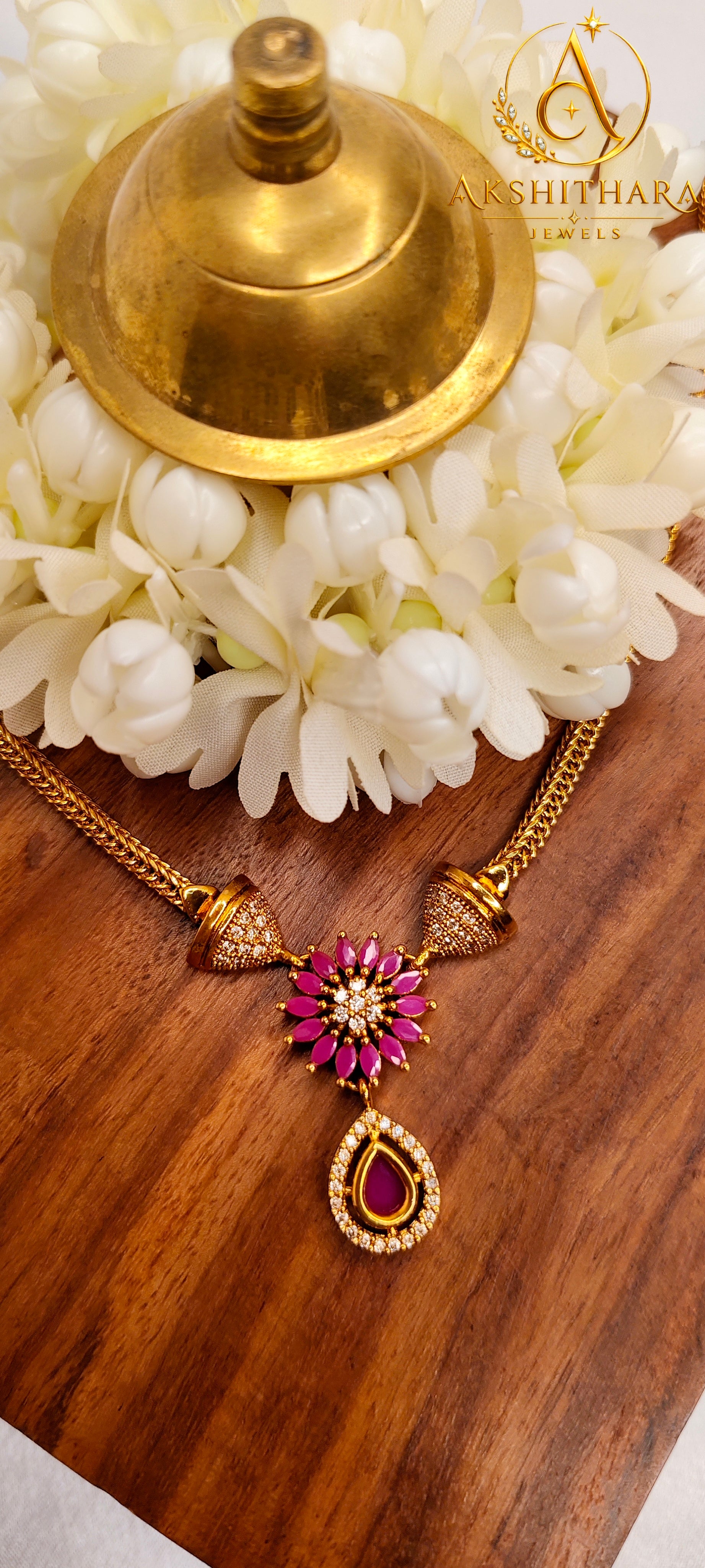 Ruby Blossom Necklace