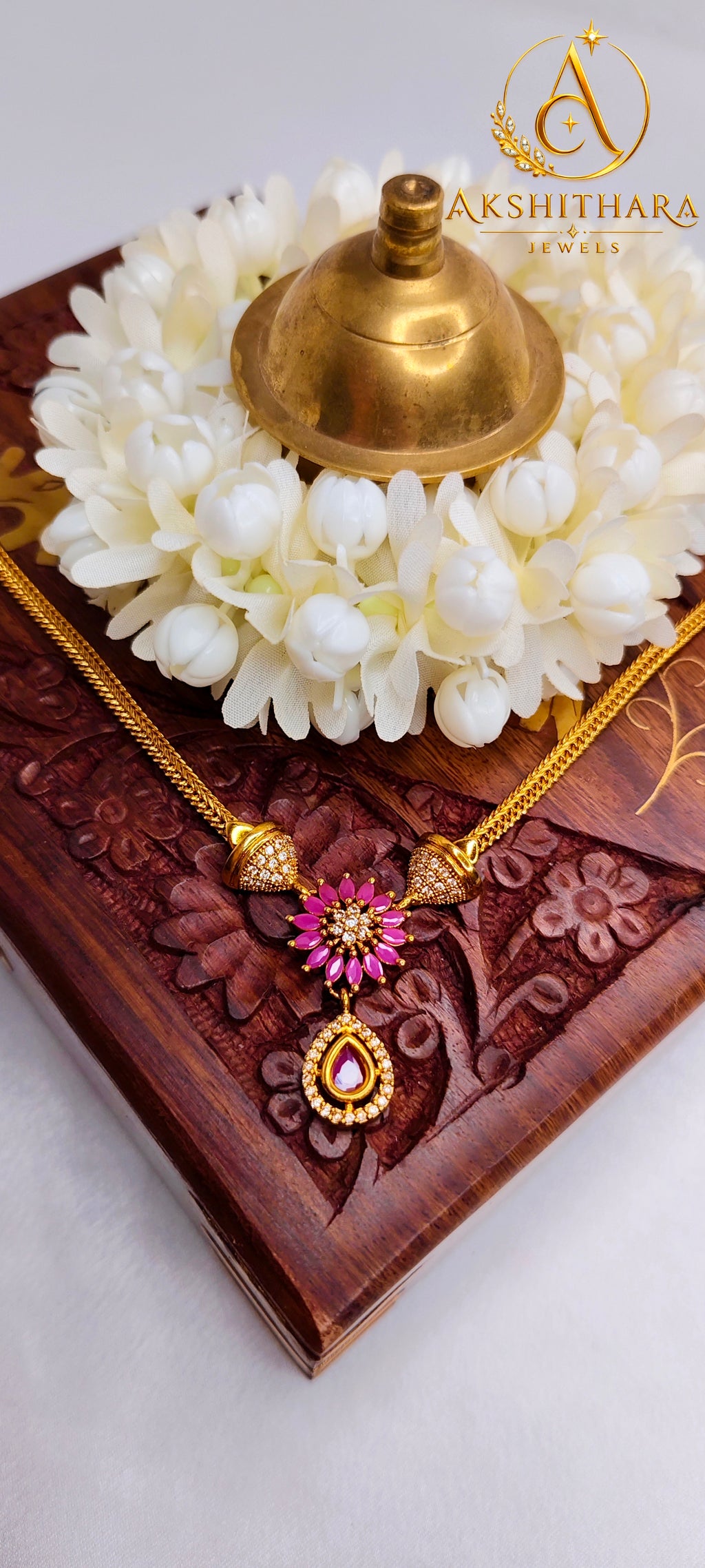 Ruby Blossom Necklace