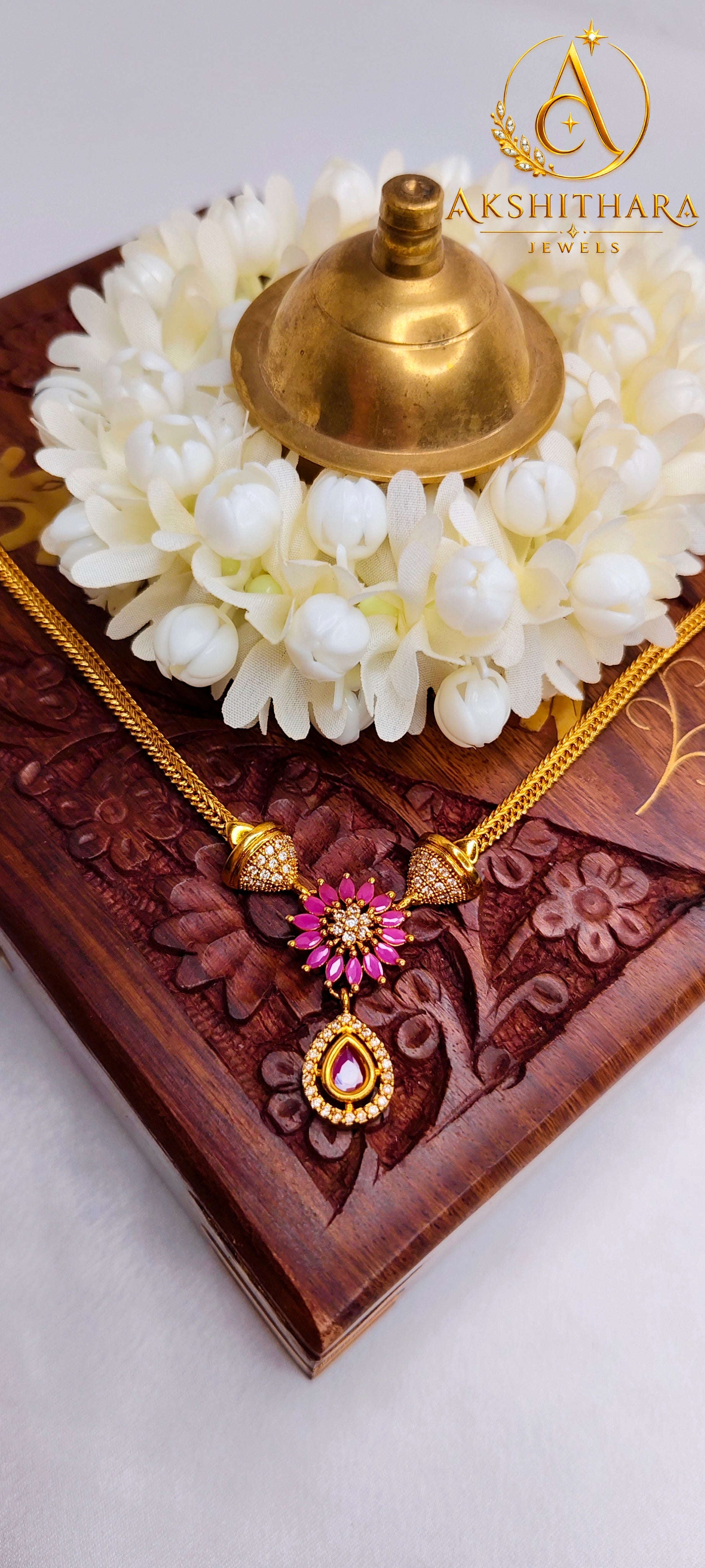 Ruby Blossom Necklace