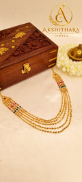 Gold Plated 5 Layer Necklace