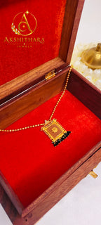 Gold Plated Green Poomukham pendant