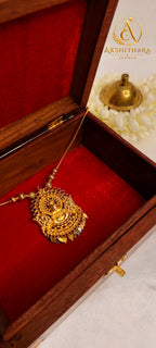 Gold Plated Kadhakali Elakkathali Short Haram
