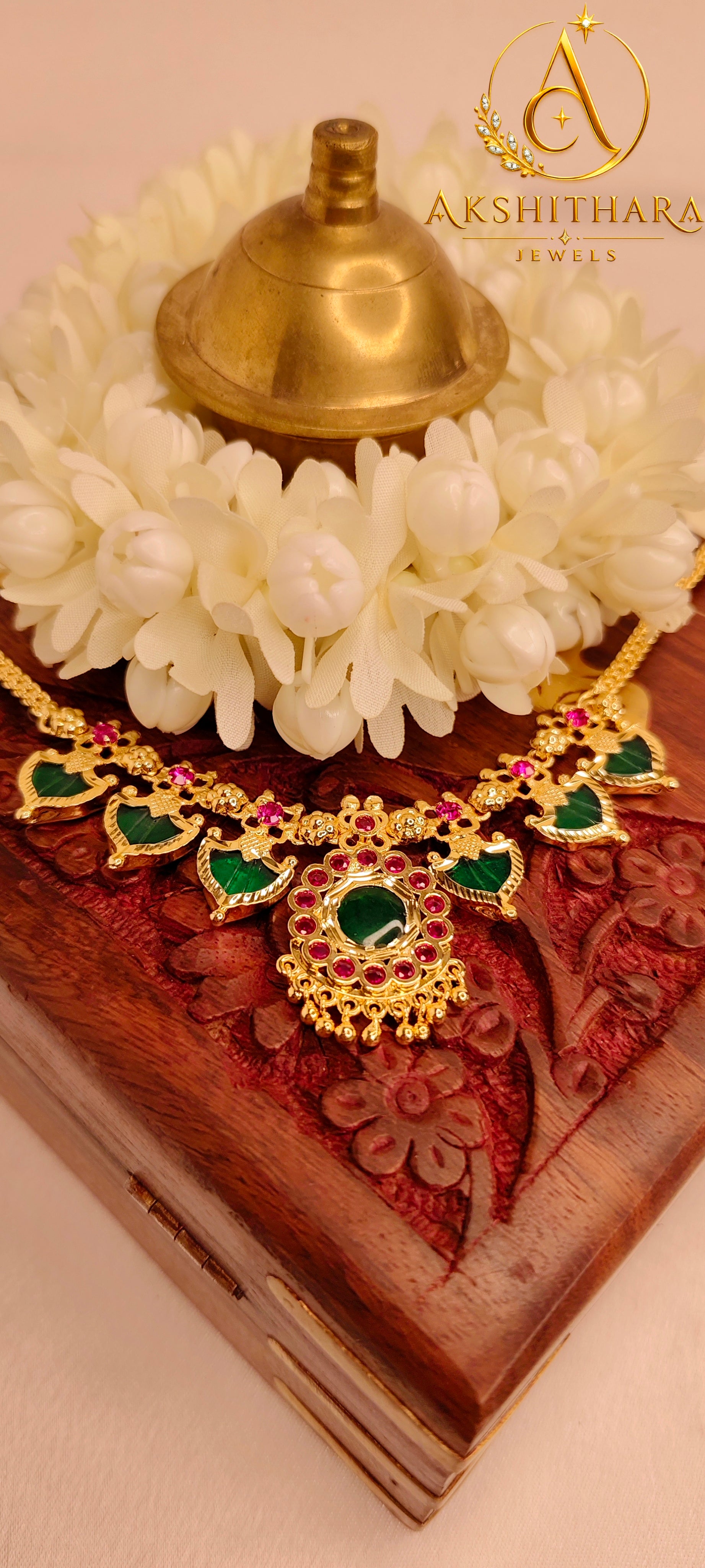 Premium Gold Plated Palakka Necklace