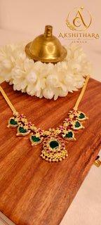 Premium Gold Plated Palakka Necklace