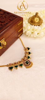 Premium Gold Plated Palakka Necklace