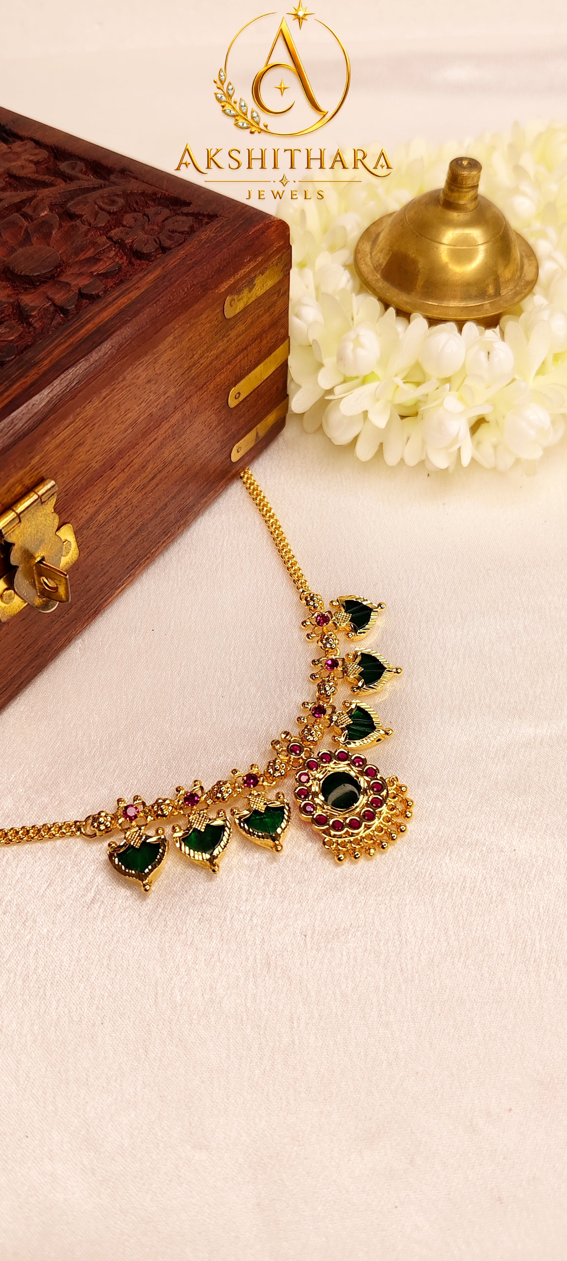 Premium Gold Plated Palakka Necklace