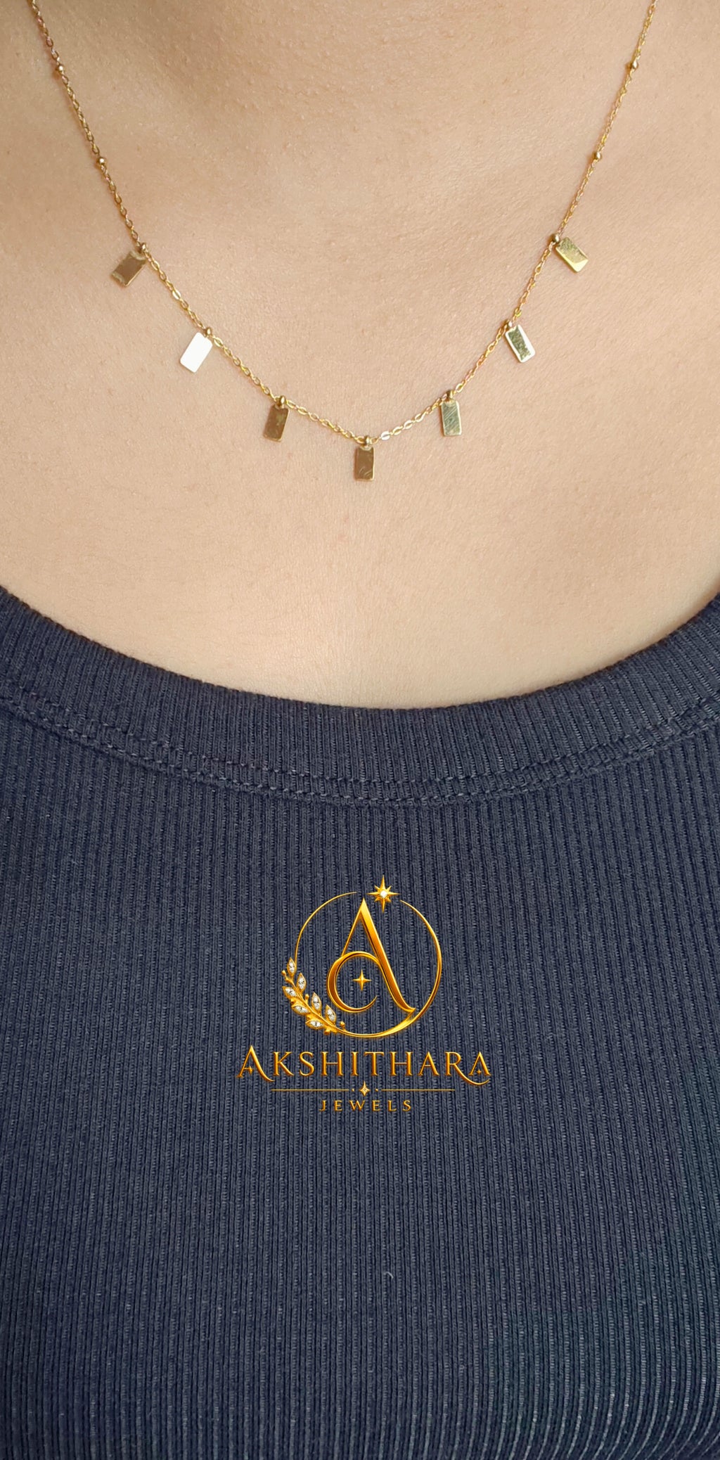 Golden Blocks Necklace