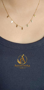 Golden Blocks Necklace