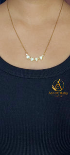 Moon clover necklace