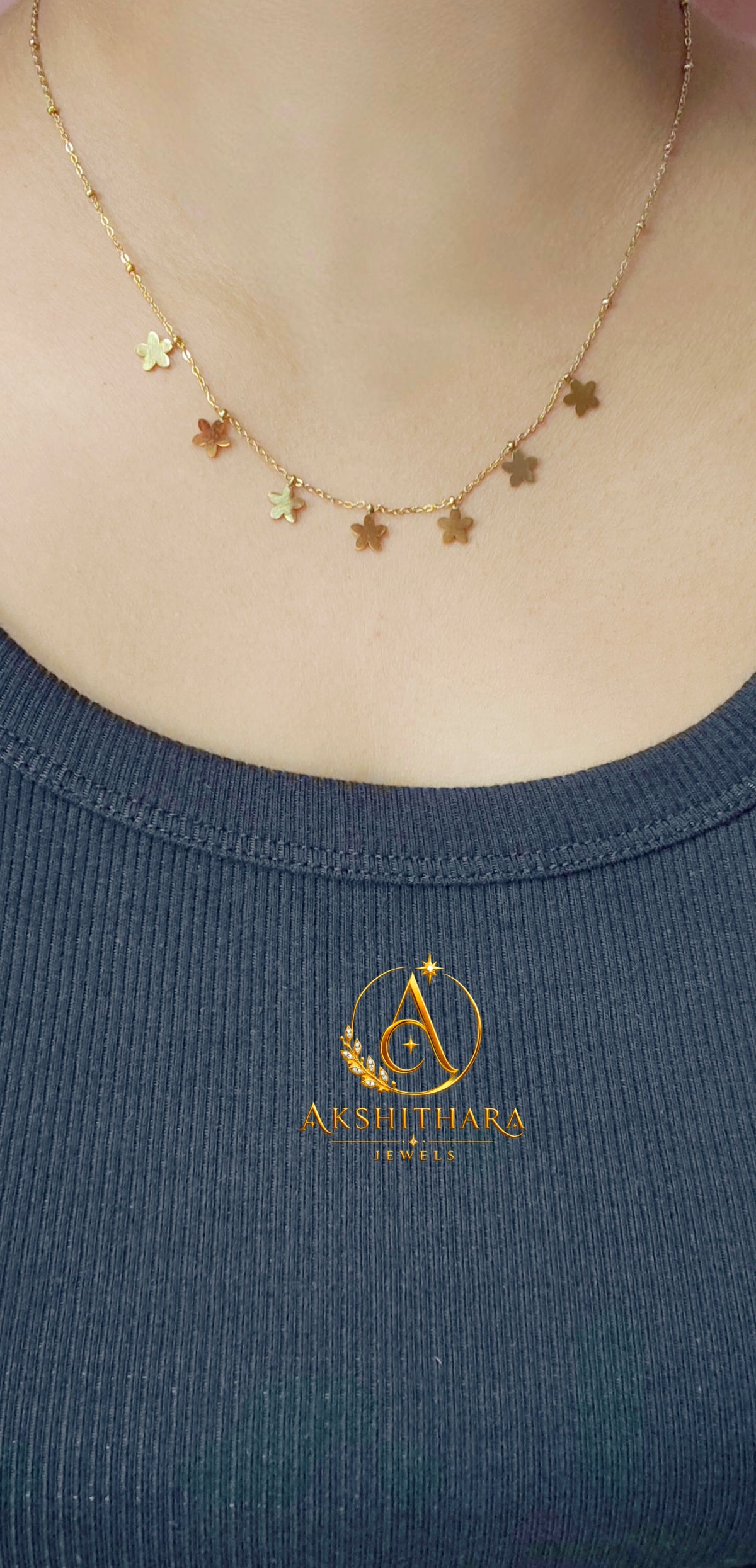 Floral Charm Necklace