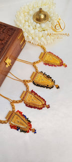 Gold Plated Nettipattam Short Haram
