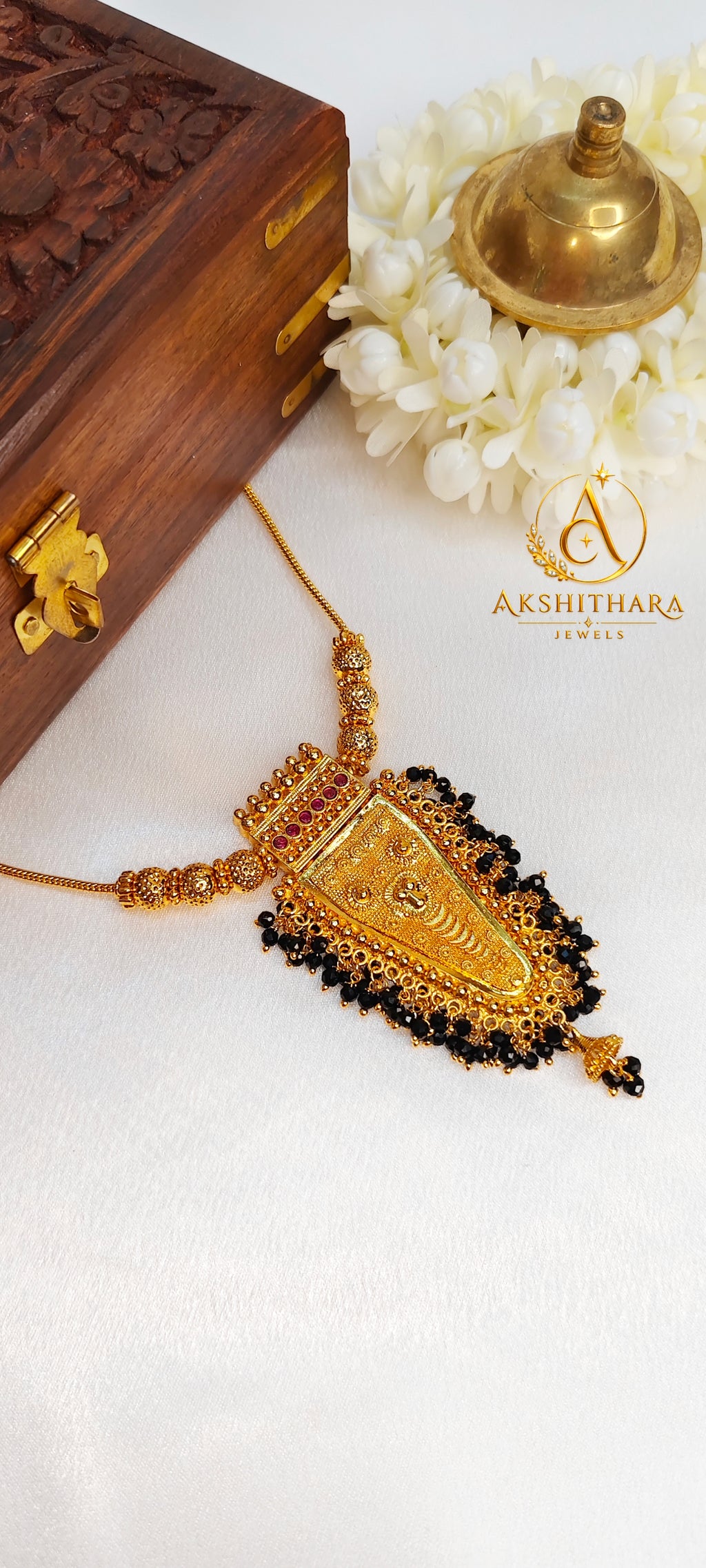 Premium Gold Plated Nettipattam Short Haram