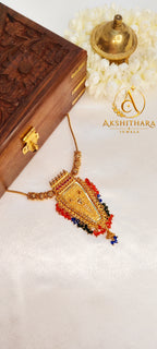 Gold Plated Nettipattam Short Haram
