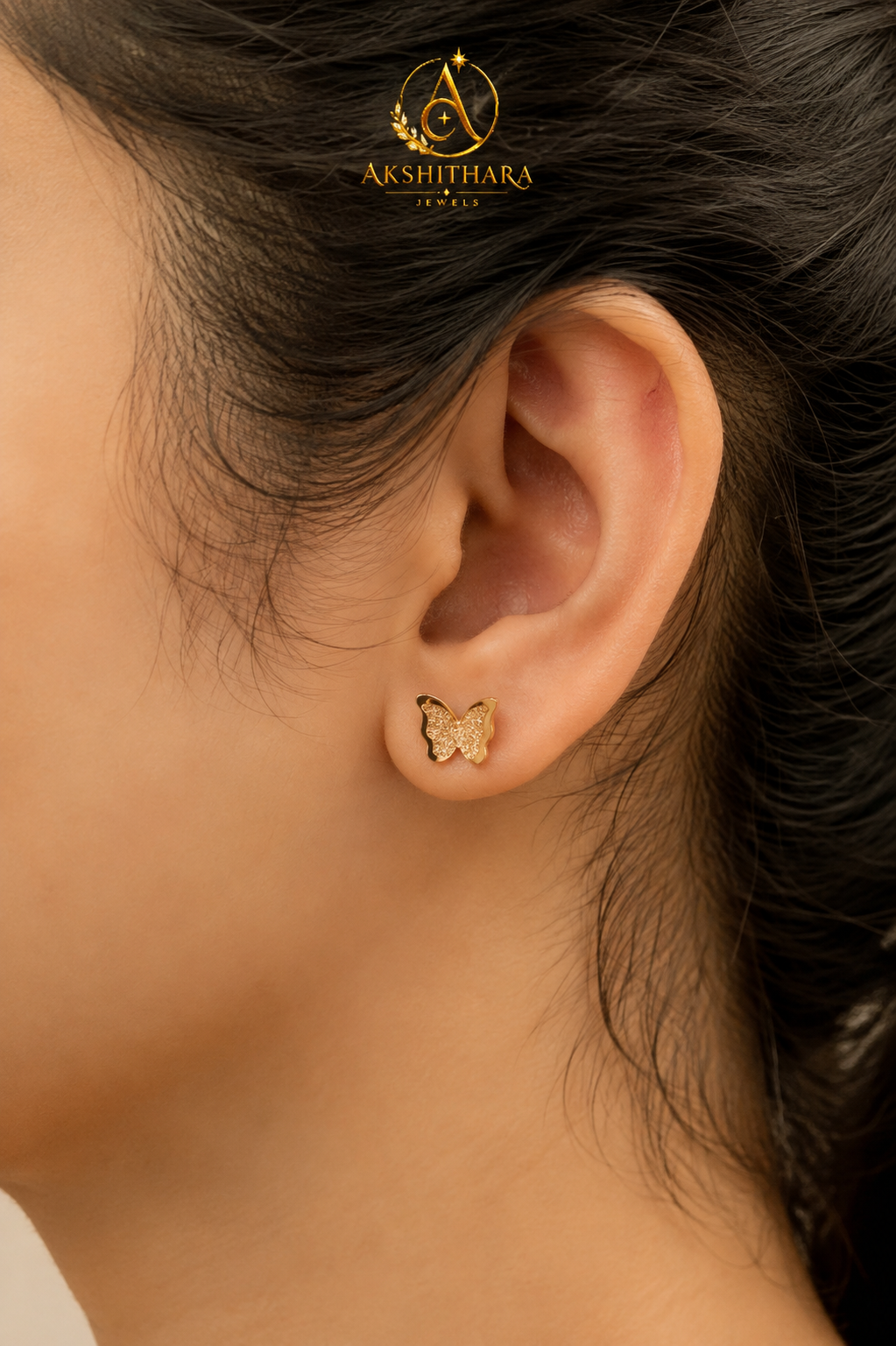Glimmer Butterfly Studs