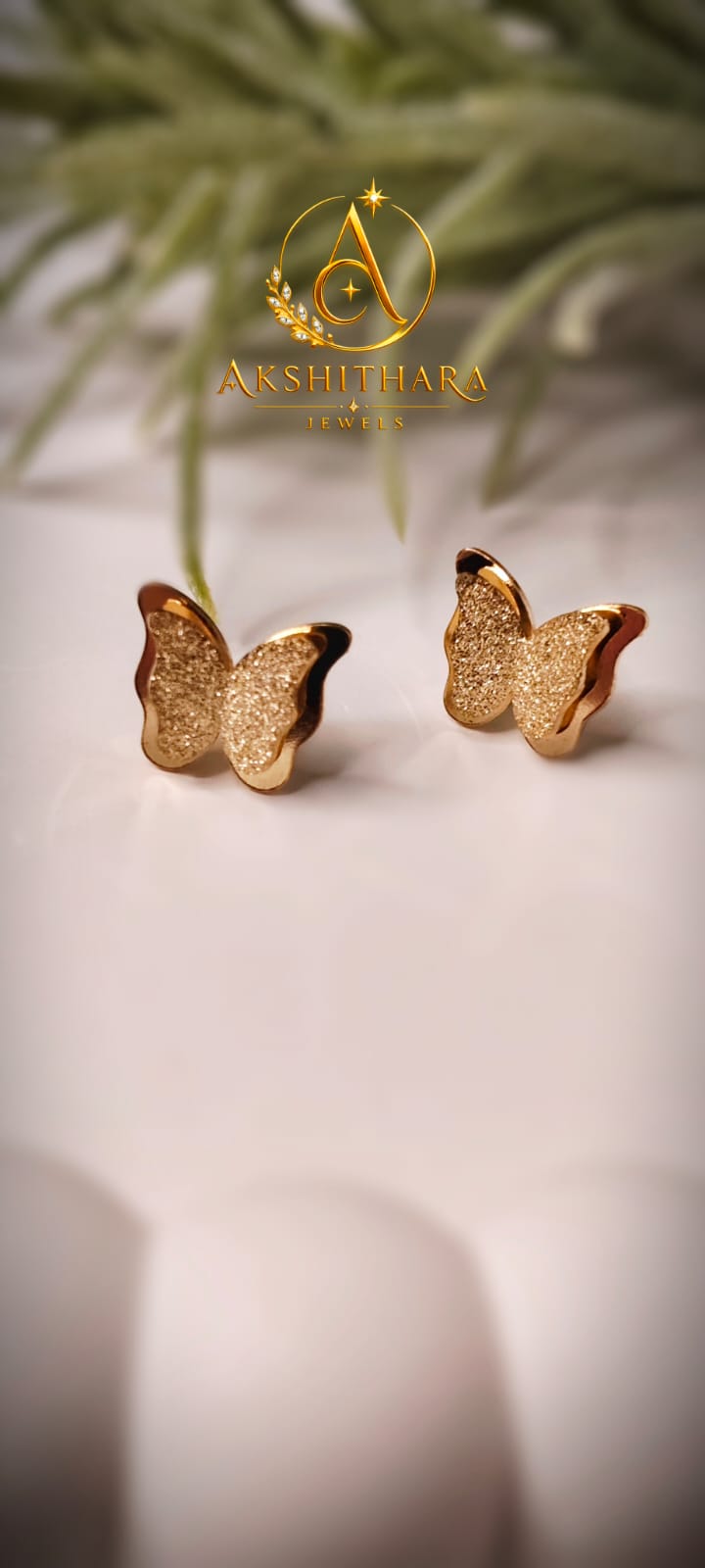 Glimmer Butterfly Studs