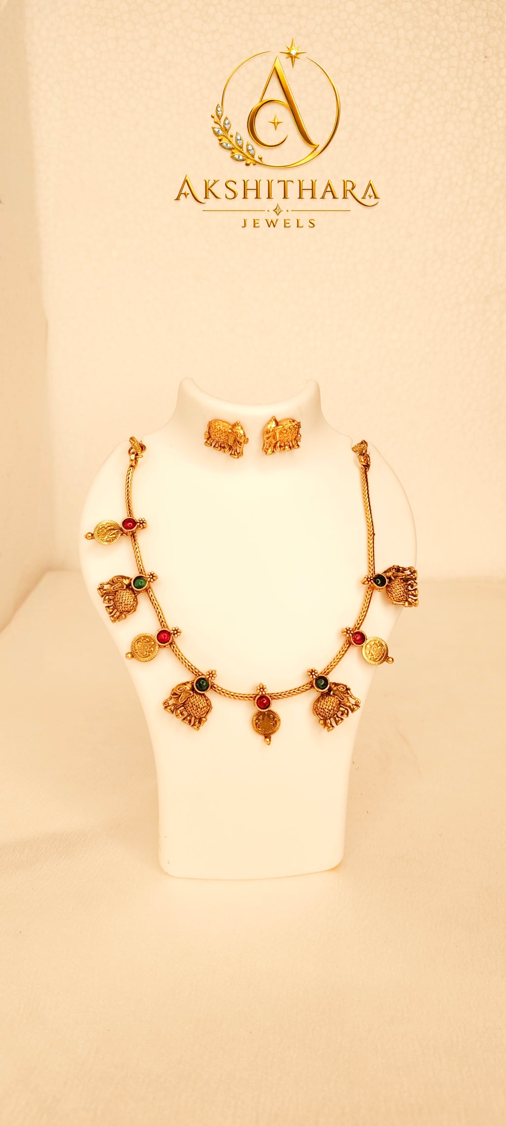 Elephant Coin Necklace