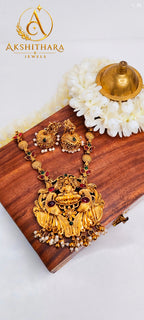 Temple Lakshmi Long Haram Set
