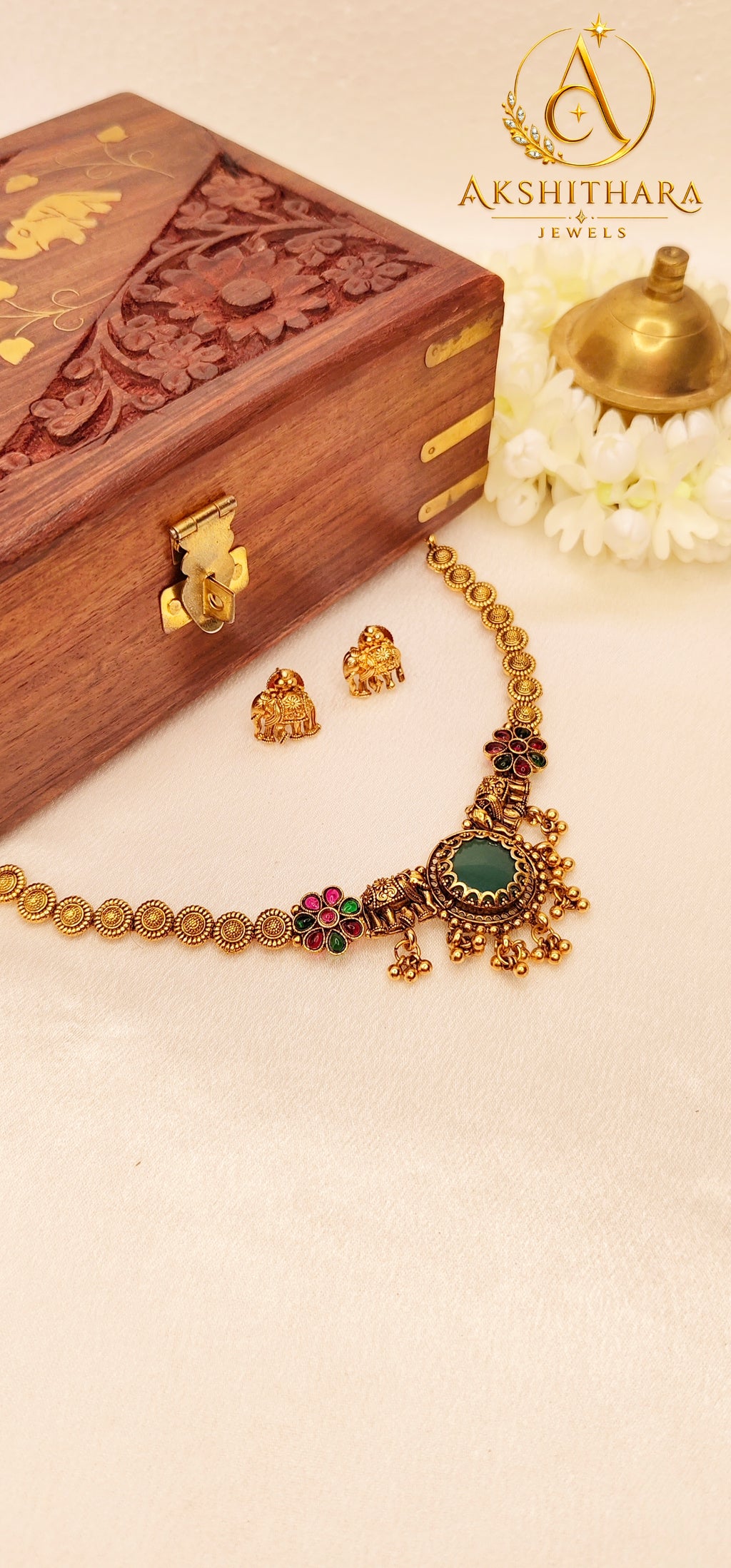 Gajalakshmi Antique Necklace