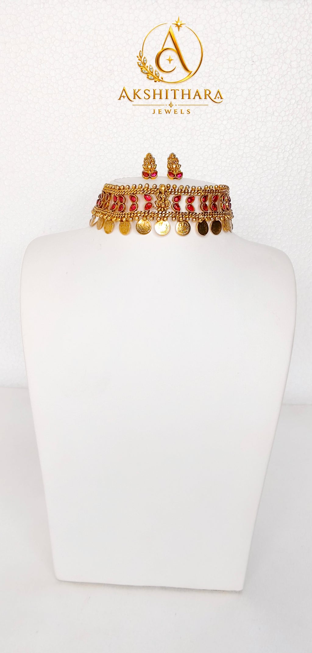 Lakshmi Idol Coin Choker