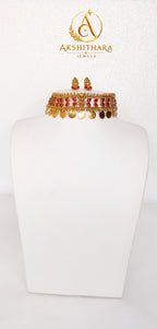 Lakshmi Idol Coin Choker