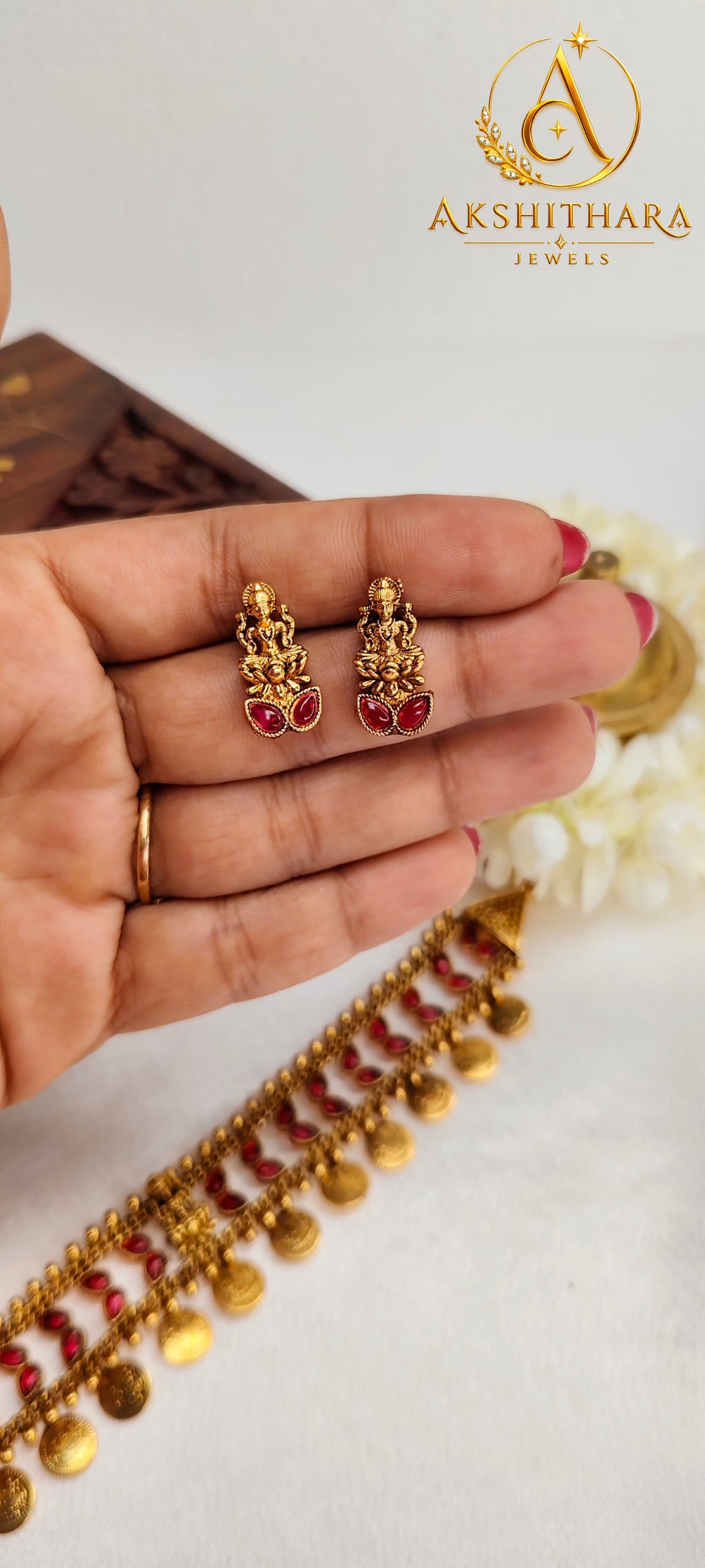 Lakshmi Idol Coin Choker