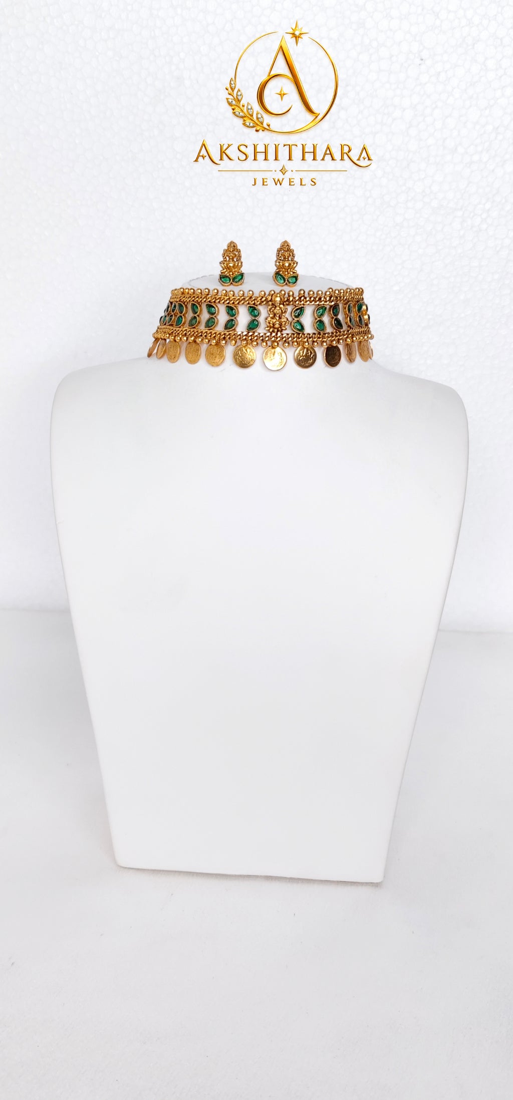 Lakshmi Idol Coin Choker