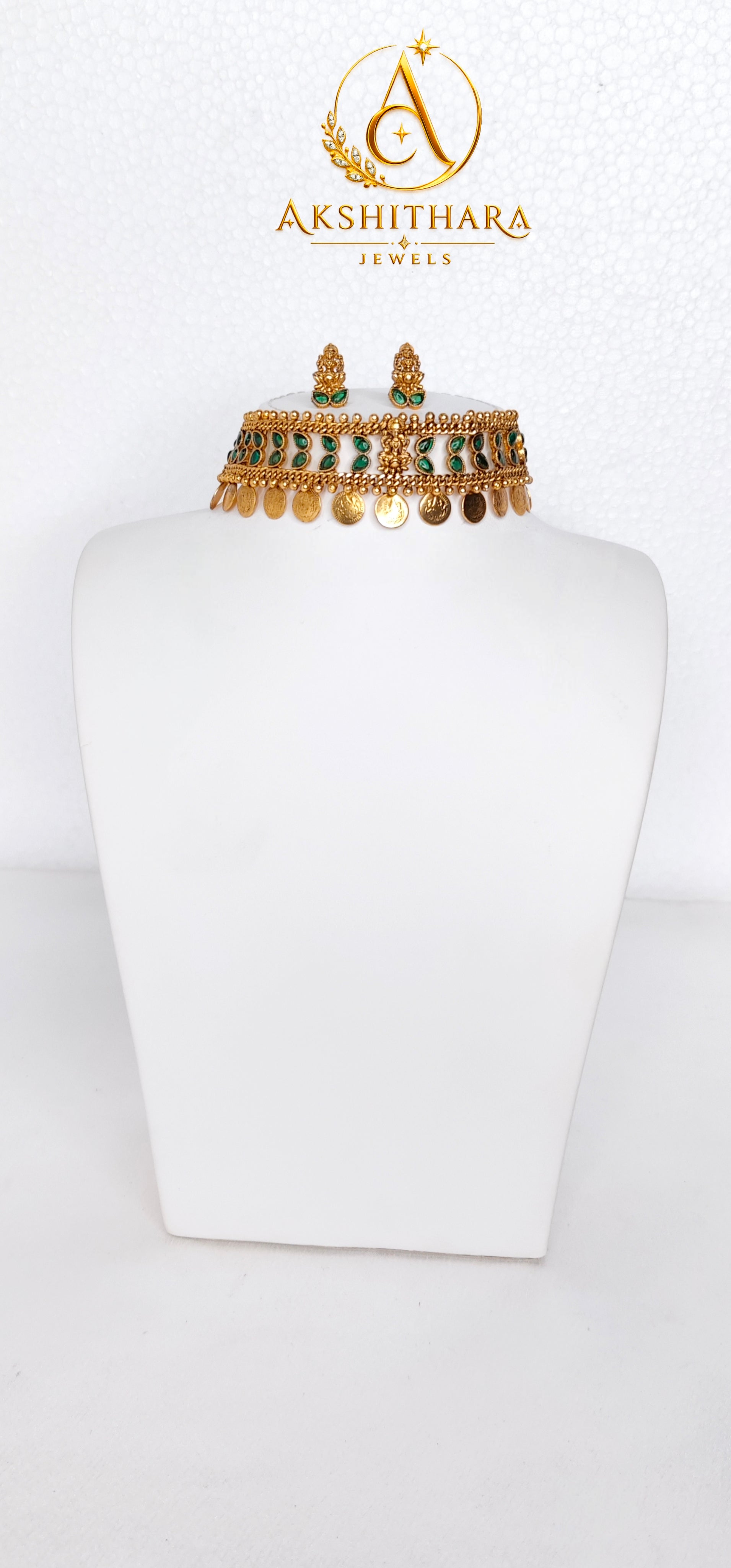 Lakshmi Idol Coin Choker