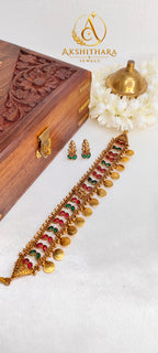 Lakshmi Idol Coin Choker