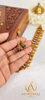 Lakshmi Idol Coin Choker