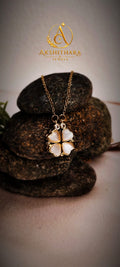 Moon clover necklace