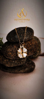 Moon clover necklace